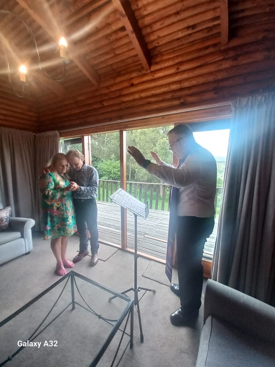 Wedding ceremony by Dr. Gerrit Rademeyer in De Kuilen