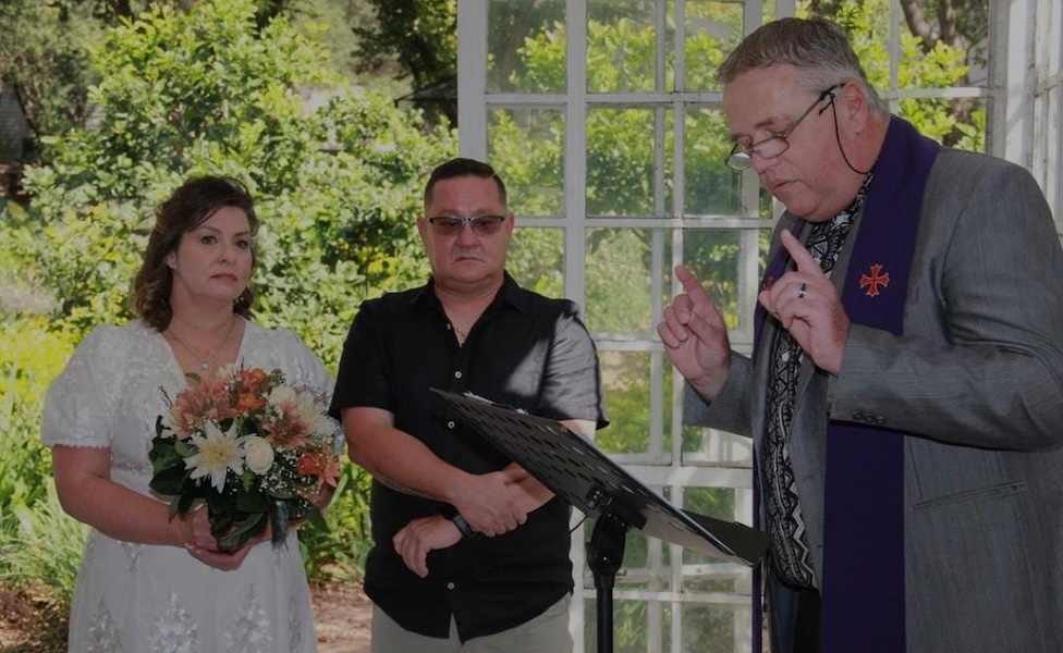 Wedding ceremony by Dr. Gerrit Rademeyer in De Kuilen